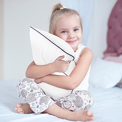 Pack of 4 White Throw Pillow Inserts 12x20