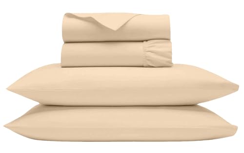 Luxury Egyptian Cotton Queen Sheet Set - Ivory