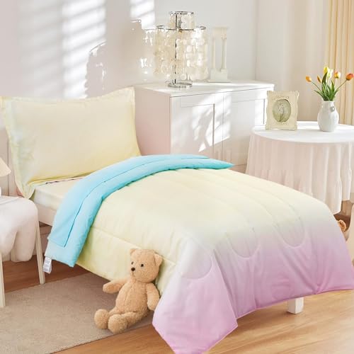 Colorful Ombre Twin Comforter Set for Girls