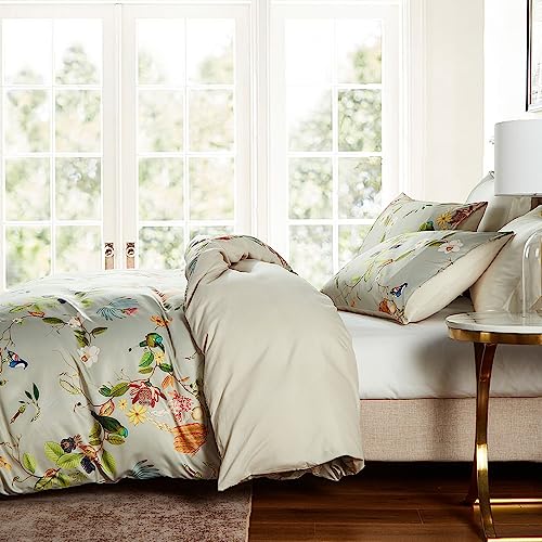 Floral Leaves Duvet Cover Set - Full Size