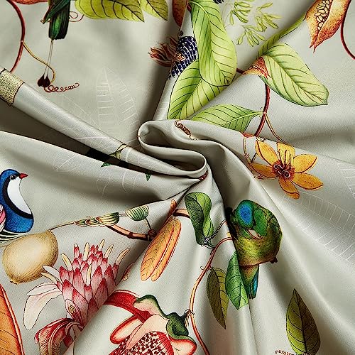 Floral Leaves Duvet Cover Set - Full Size
