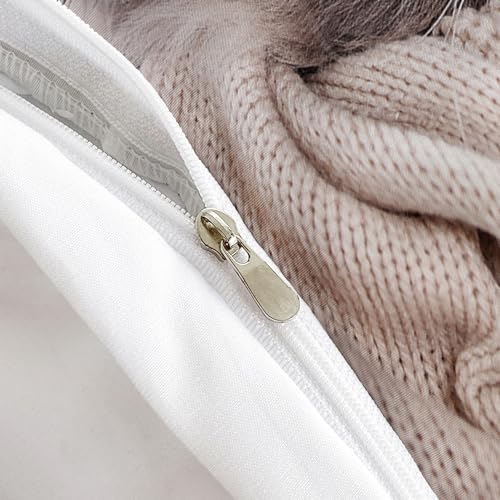 Kawaii Cat Duvet Set for Girls, 3 Pieces