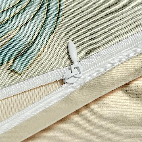 Floral Leaves Duvet Cover Set - Full Size