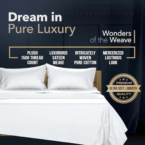 Luxury 100% Egyptian Cotton Queen Sheet Set