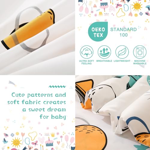 Astronaut Space Theme Toddler Bedding Set - 4 Piece