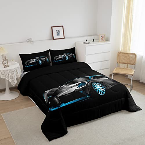 Race Car Comforter Set for Kids - 3 Pieces