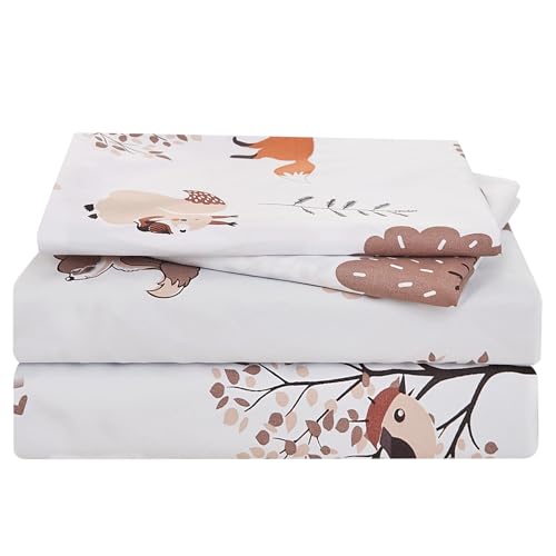 Yibeizi Woodland Forest Kids Full Sheet Set