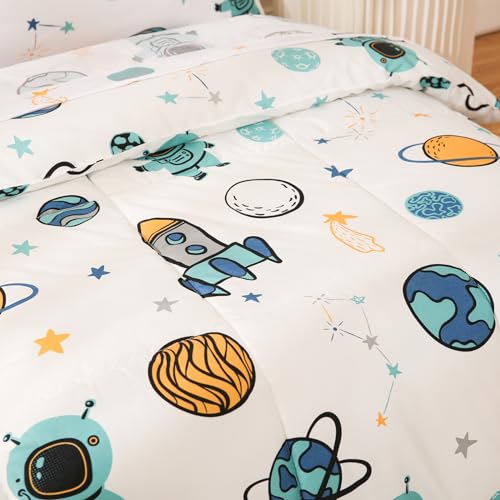 Astronaut Space Theme Toddler Bedding Set - 4 Piece
