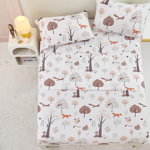 Yibeizi Woodland Forest Kids Full Sheet Set