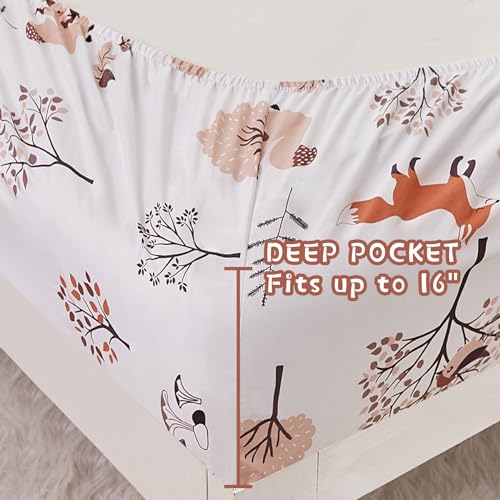 Yibeizi Woodland Forest Kids Full Sheet Set