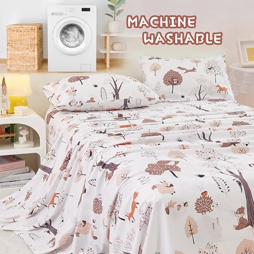 Yibeizi Woodland Forest Kids Full Sheet Set