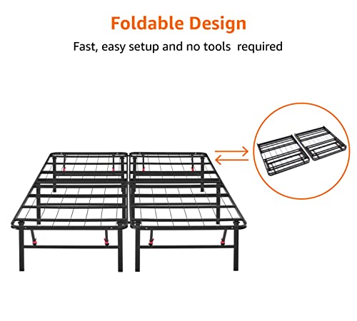 Foldable Metal Platform Bed Frame - Full Size