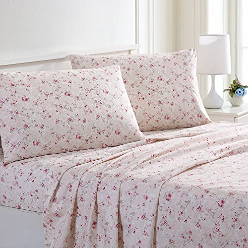 Silky Soft Microfiber Bed Set - Kashmir Rose, Queen