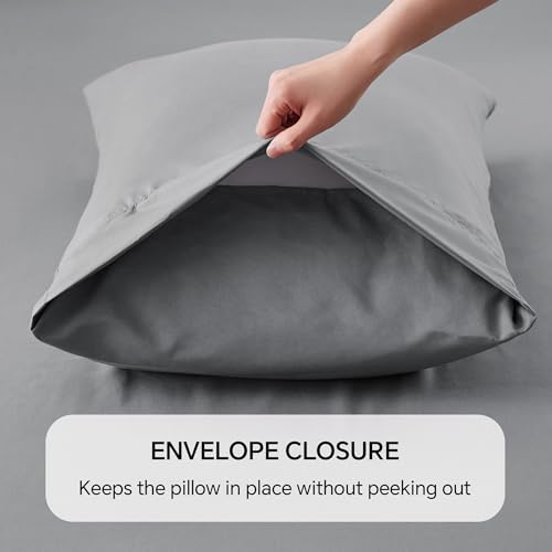 ChiXpace Luxury Grey Queen Sheet Set - 4 Pieces