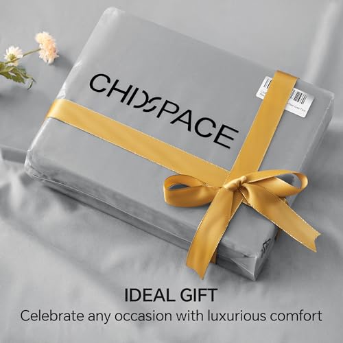 ChiXpace Luxury Grey Queen Sheet Set - 4 Pieces