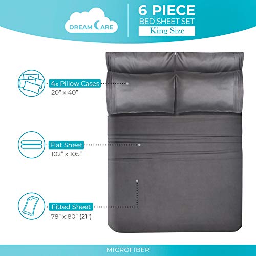 Dreamcare King Size Cooling Sheets Set – 6 pcs