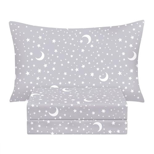 BYSURE Kids Moon & Stars Twin Sheet Set