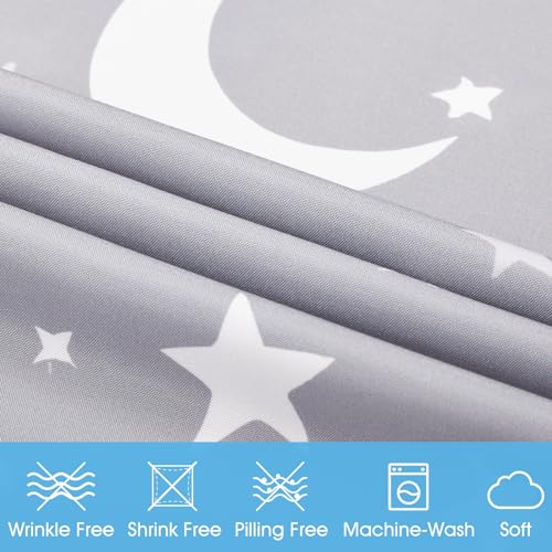 BYSURE Kids Moon & Stars Twin Sheet Set