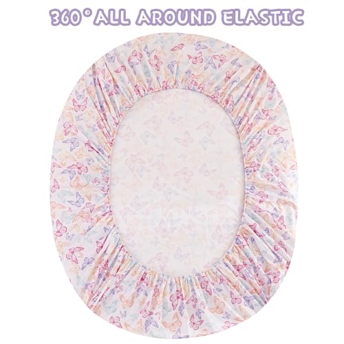 Yibeizi Butterfly Full Size Sheet Set for Kids