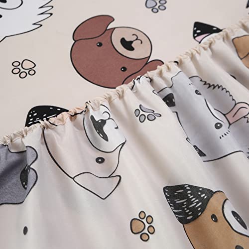Cute Puppy Pattern Twin Dog Bedding Set