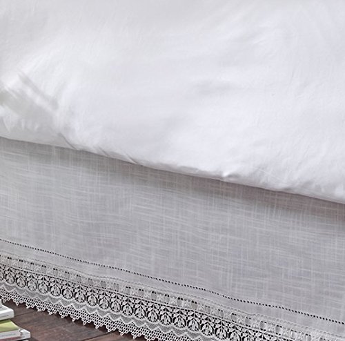 Sophia King Bed Skirt in Ivory