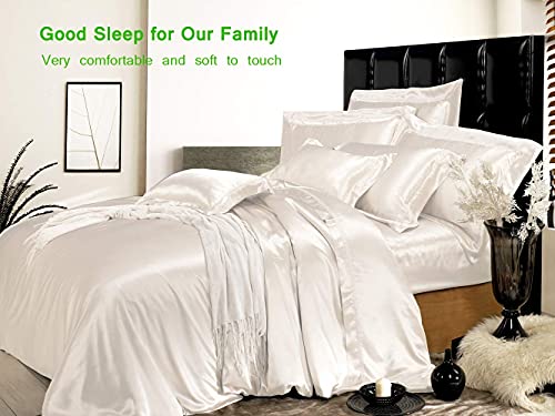 Navy Blue 4-Piece Mulberry Silk Bedding Set