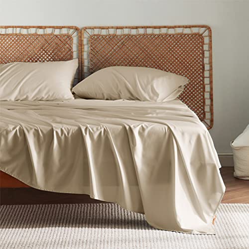 Cooling Bamboo Queen Sheet Set in Beige