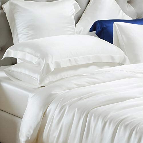 Navy Blue 4-Piece Mulberry Silk Bedding Set