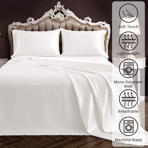 Luxurious 100% Silk Satin Bed Sheet Set