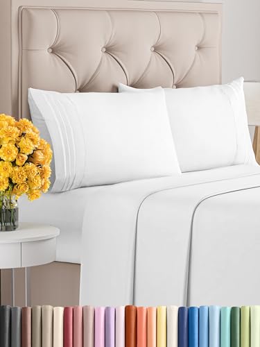 Luxury Cooling Queen Sheet Set - White Oeko-Tex