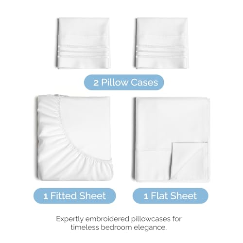 Luxury Cooling Queen Sheet Set - White Oeko-Tex