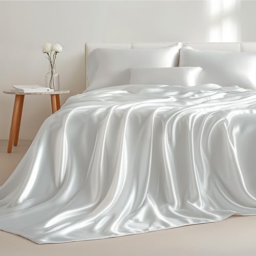 Luxury Satin Sheet Set - Queen Size, 4 Pcs