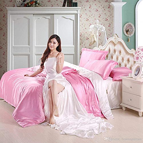 Cream Mulberry Silk 4-Piece Bed Sheet Set