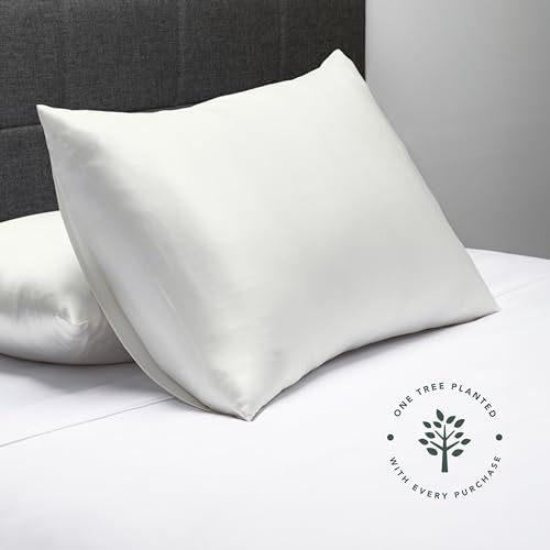 25mm Pure Mulberry Silk Pillowcase – White Standard