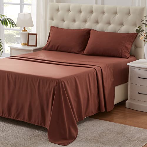 Cooling Chocolate Full Size Sheet Set - 4 Piece