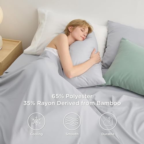Cooling Queen Bed Sheets Set - Soft & Breathable