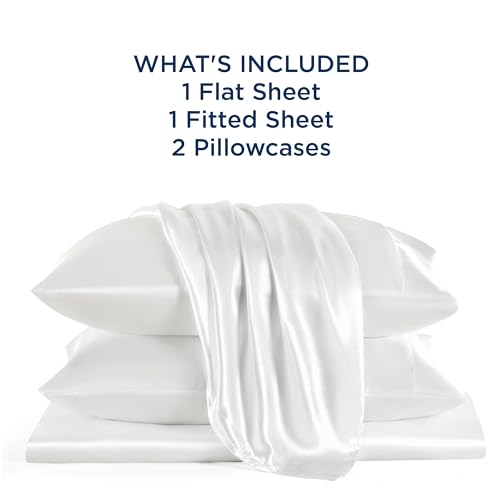 Luxury Satin Sheet Set - Queen Size, 4 Pcs