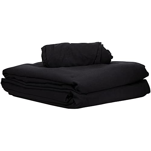 Premium Microfiber 3-Piece Massage Sheet Set - Black