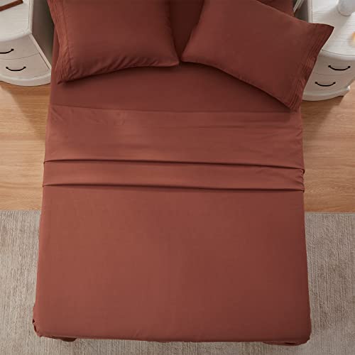 Cooling Chocolate Full Size Sheet Set - 4 Piece
