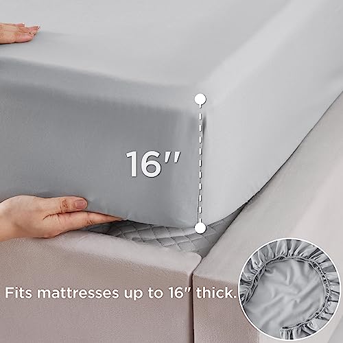 Cooling Queen Bed Sheets Set - Soft & Breathable