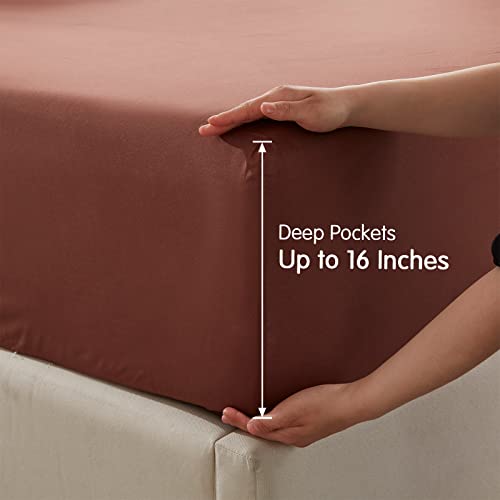 Cooling Chocolate Full Size Sheet Set - 4 Piece