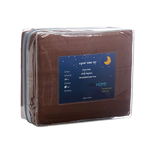 Cooling Chocolate Full Size Sheet Set - 4 Piece