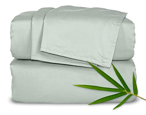Organic Bamboo Queen Bed Sheet Set - Sea Glass