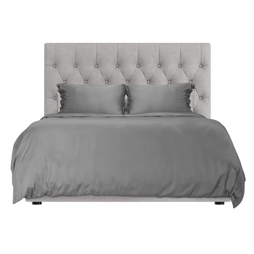 Luxurious 3-Piece Dark Gray Bed Linen Set