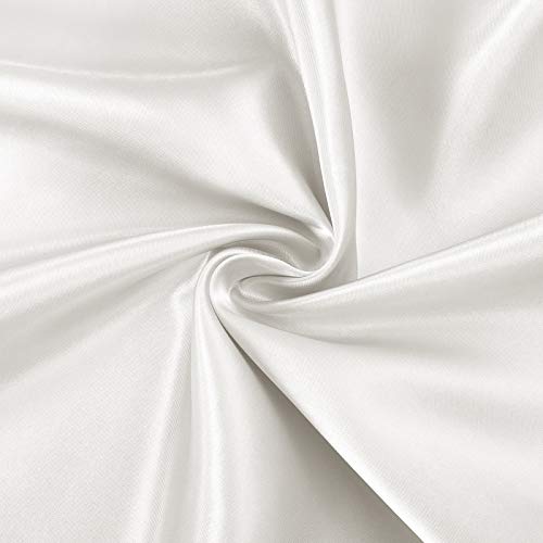 Ivory Satin Queen Sheet Set with Deep Pockets