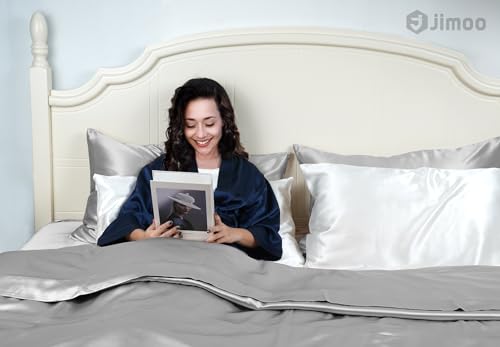 Silk Pillowcase for Hair and Skin - Silver Grey