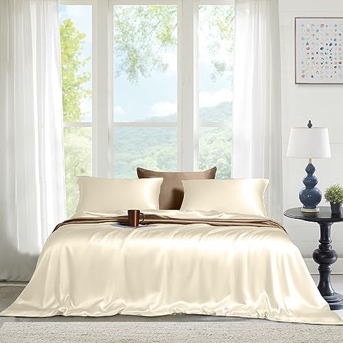 Ivory Tencel Cal King Cooling Fitted Sheet