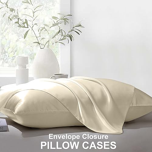 Ivory Tencel Cal King Cooling Fitted Sheet