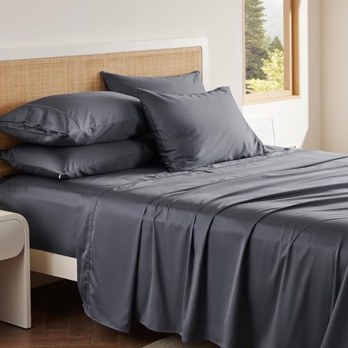 Luxury 100% Cotton Queen Sheet Set - Grey