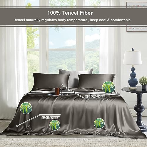 Cooling Tencel Sheet Set - Charcoal Grey Queen